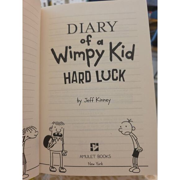 Diary of a Wimpy Kid # 8: Hard Luck by Jeff Kinney (2013, Hardcover) - Picture 7 of 9